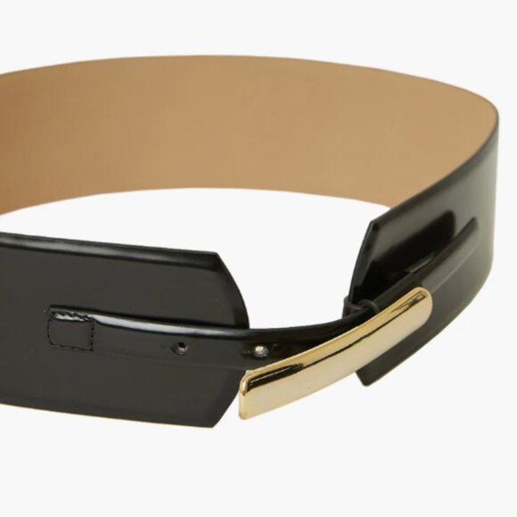 B-Low the Belt - Lydia Mod Leather Belt (Black Gold) main image 5